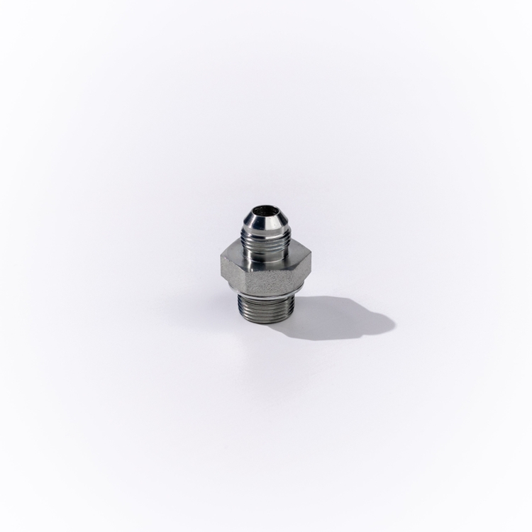 AF 9605S-08-L15-22 Hydraulic Adapter – 1/2" Male JIC (3/4-16) To 22mm X 1.5 DIN Light (15mm Tube)